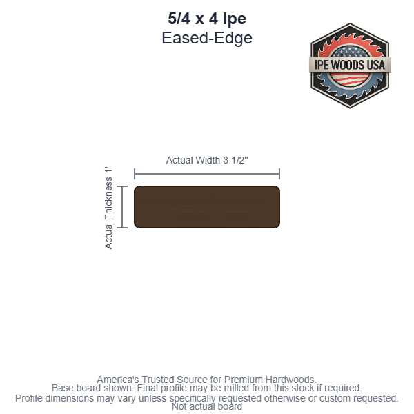 Ipe 5/4 x 4 Tongue & Groove decking